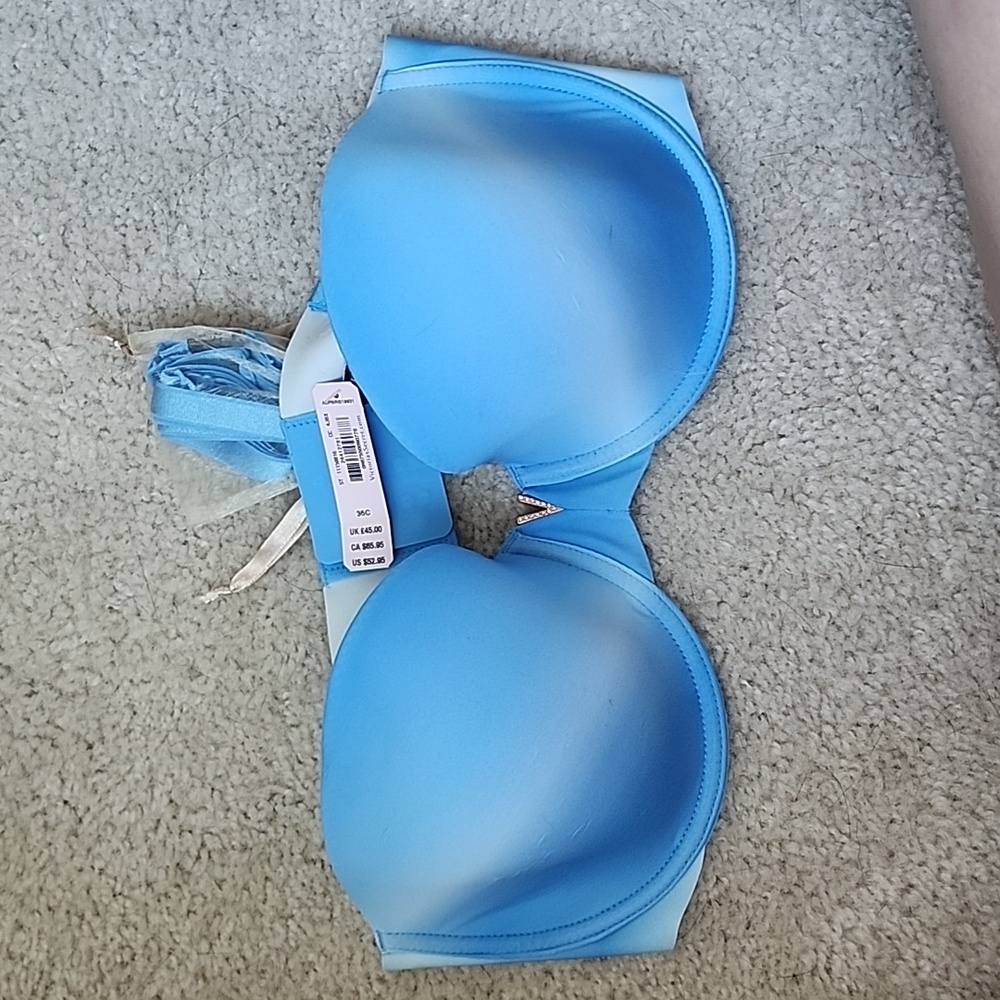 Victoria's Secret Blue Ombre Strapless & Attachment for Straps
